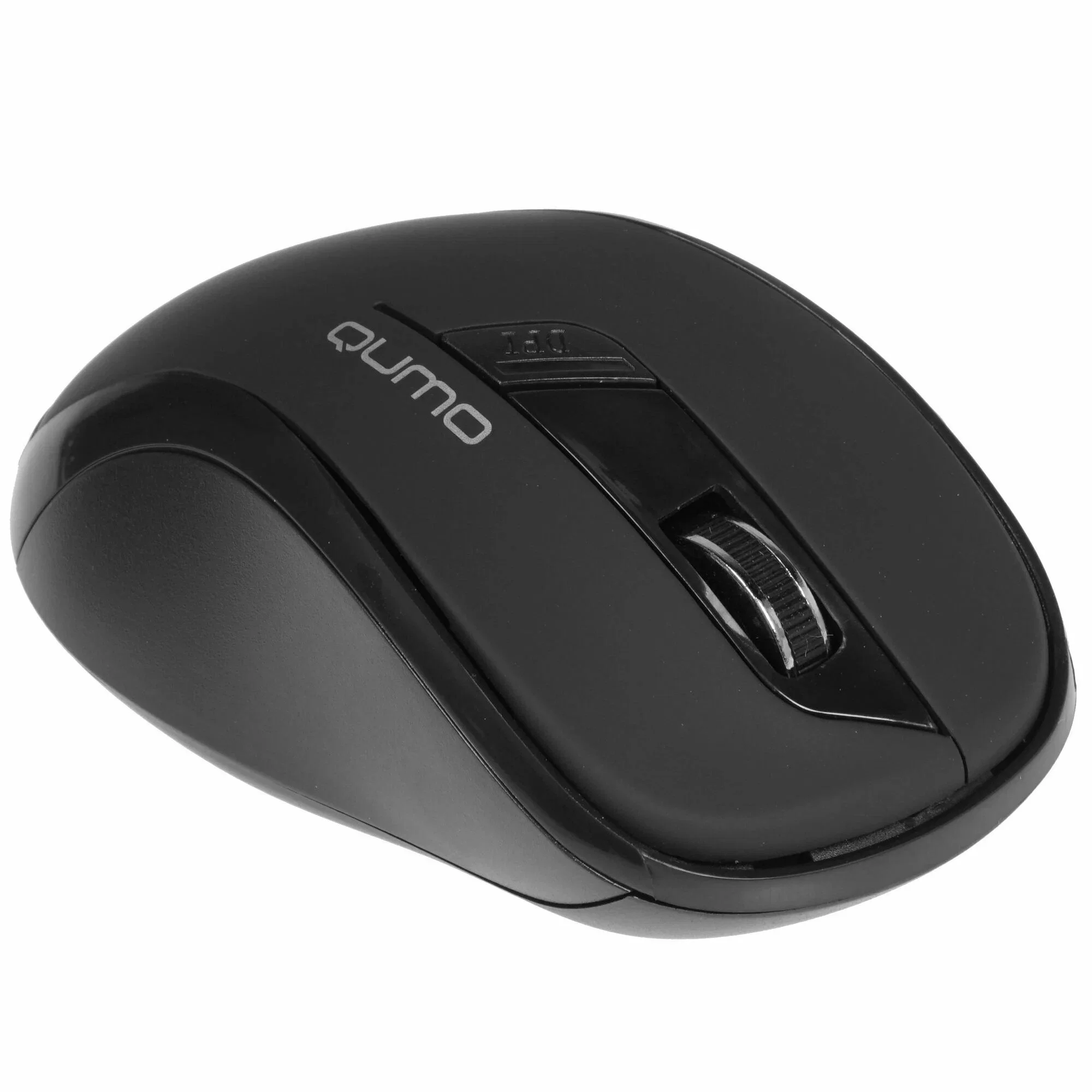 Мышь беспроводная Qumo Office Line Black M78 черный, 1600 dpi, радиоканал, USB, кнопки - 6