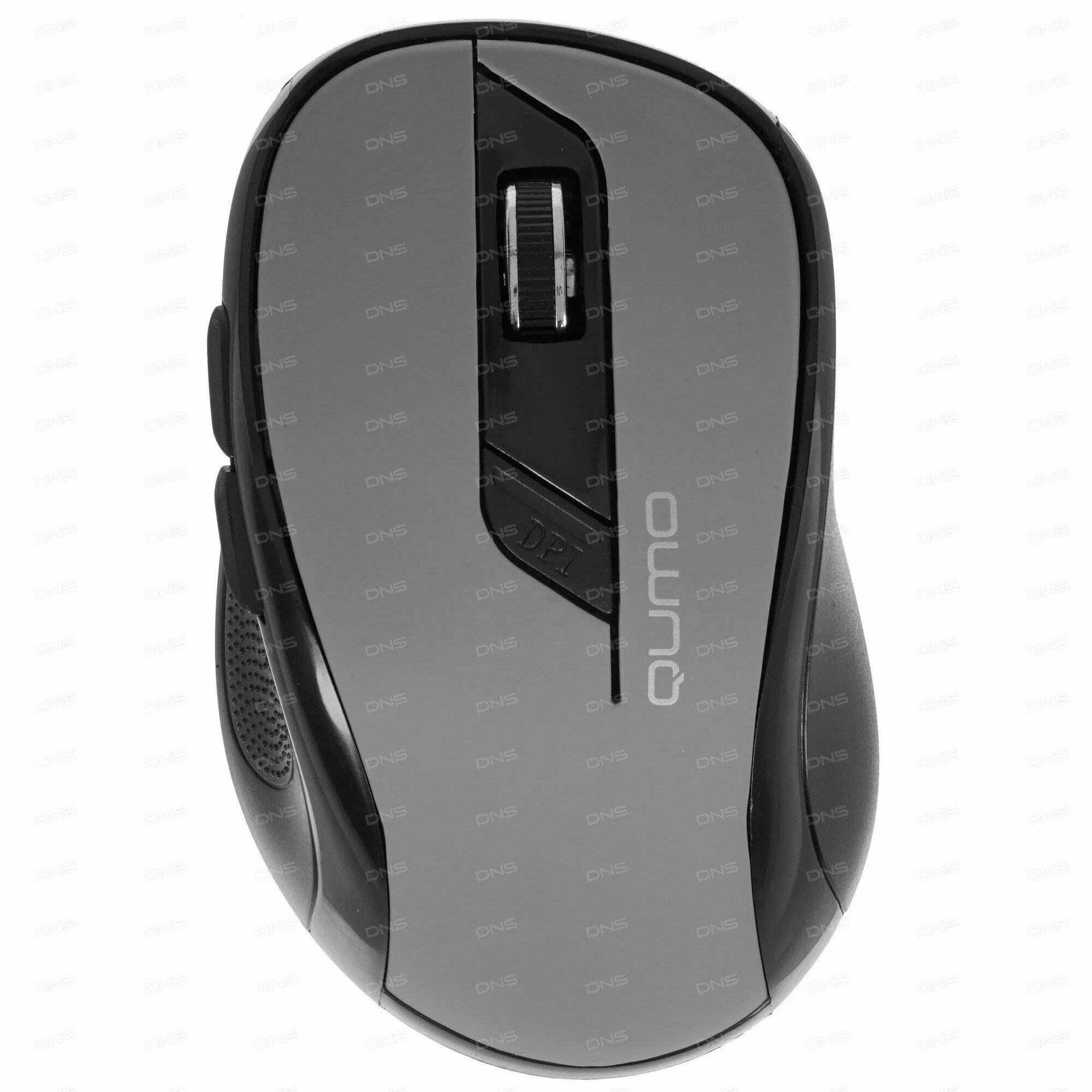 Мышь беспроводная Qumo Office Line M63 серый, 1600 dpi, радиоканал, USB, кнопки - 6