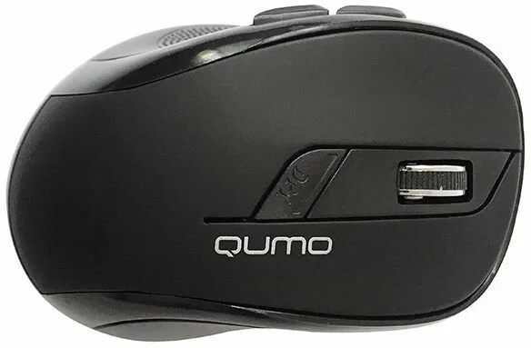 Мышь беспроводная Qumo Office Line M63 серый, 1600 dpi, радиоканал, USB, кнопки - 6