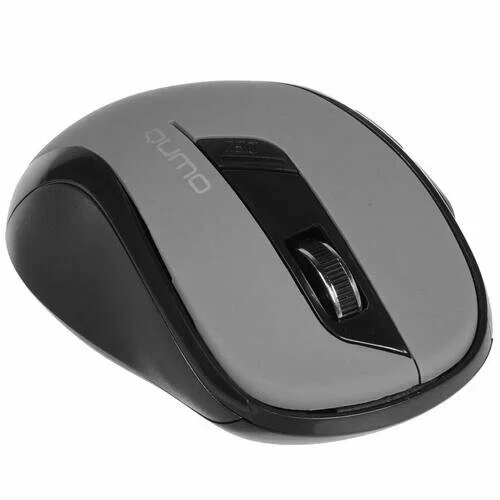 Мышь беспроводная Qumo Office Line M63 серый, 1600 dpi, радиоканал, USB, кнопки - 6