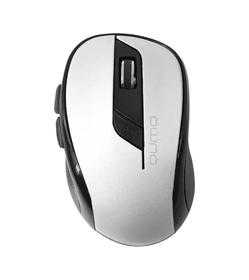 Мышь беспроводная Qumo Office Line M64 золотистый, 1600 dpi, радиоканал, USB, кнопки - 6
