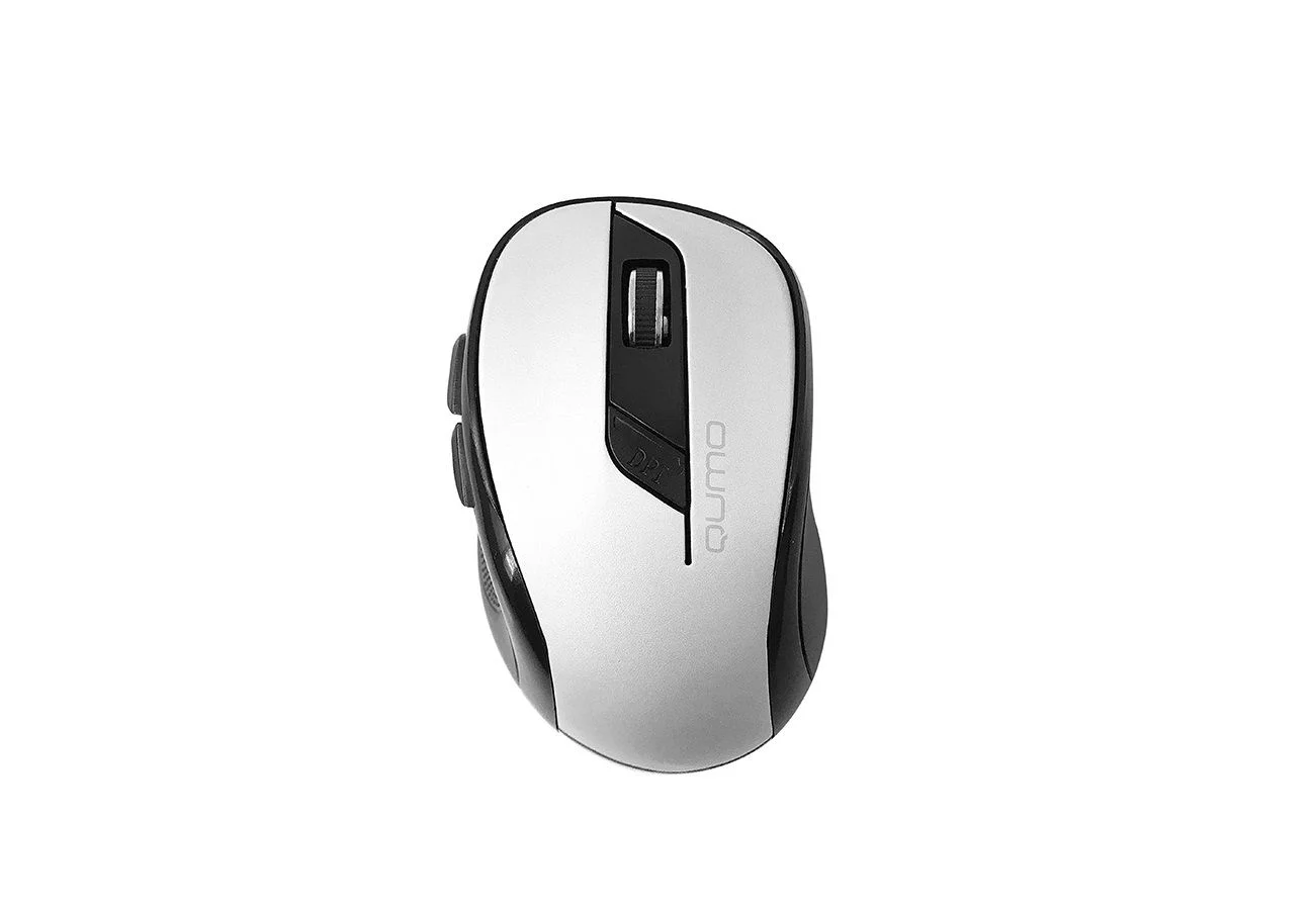 Мышь беспроводная Qumo Office Line M79 белый, 1600 dpi, радиоканал, USB, кнопки - 6