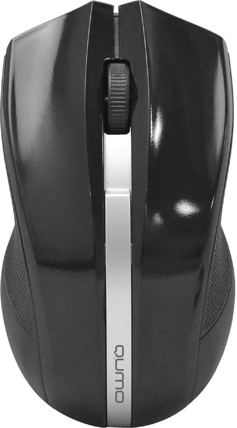 Мышь беспроводная Qumo Office M15 Style черный, 1000 dpi, радиоканал, USB, кнопки - 3