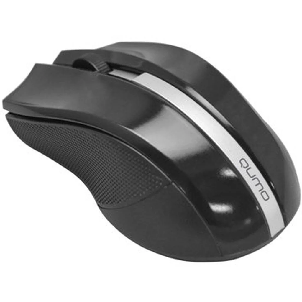 Мышь беспроводная Qumo Office M15 Style черный, 1000 dpi, радиоканал, USB, кнопки - 3