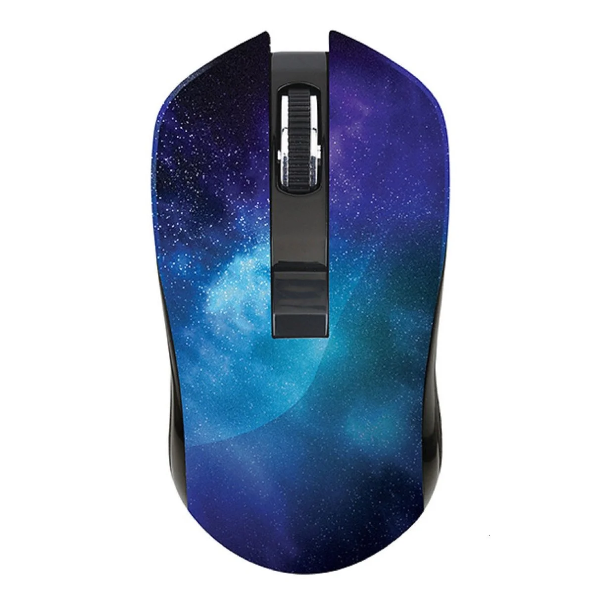 Мышь беспроводная Qumo Office M27 Universe синий, 1600 dpi, радиоканал, USB, кнопки - 4