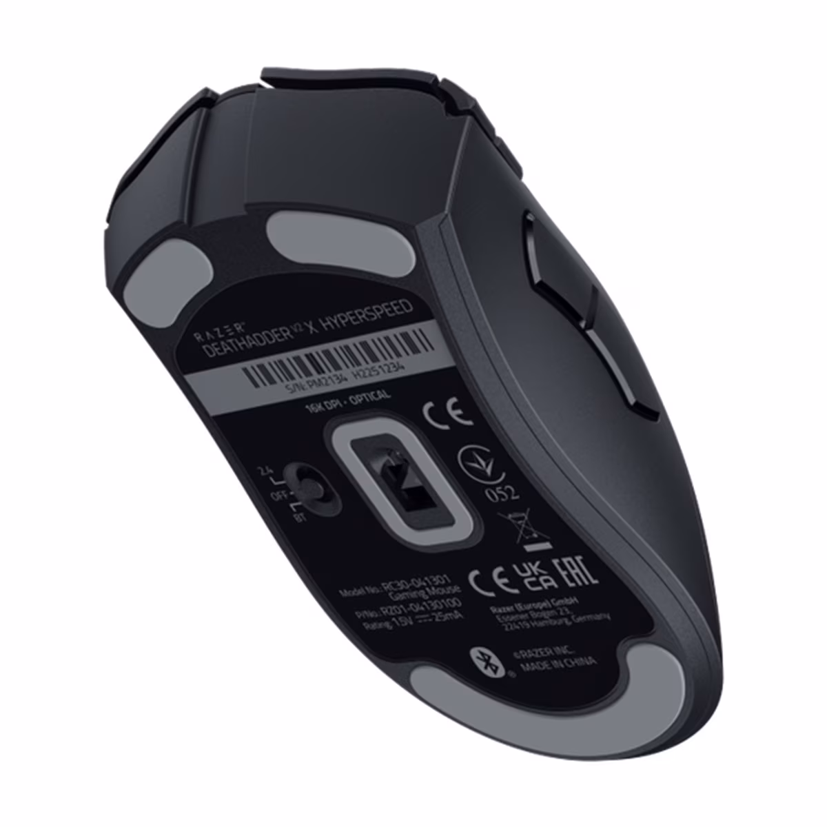 Мышь беспроводная Razer DeathAdder V2 X Hyperspeed черный, 14000 dpi, радиоканал, Bluetooth, USB, кнопки - 7