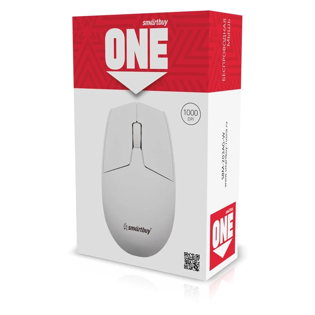 Мышь беспроводная SMARTBUY (SBM-203AG-K) ONE 203AG-K черный