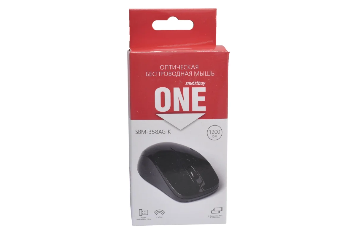 Мышь беспроводная Smartbuy (SBM-358AG-K) ONE черная