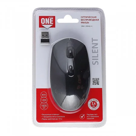Мышь беспроводная Smartbuy ONE 280AG черная (SBM-280AG-K)