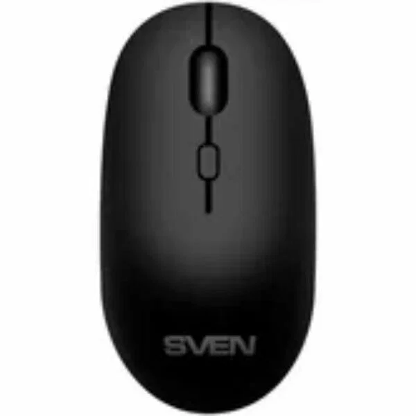 Мышь беспроводная SVEN RX-222W черный, 1800 dpi, радиоканал, Bluetooth, USB, кнопки - 4