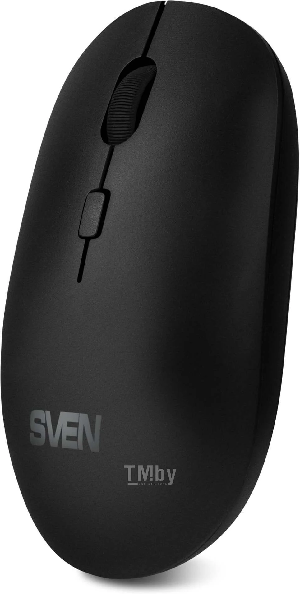 Мышь беспроводная SVEN RX-222W черный, 1800 dpi, радиоканал, Bluetooth, USB, кнопки - 4