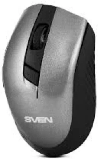 Мышь беспроводная SVEN RX-425W серый, 1600 dpi, радиоканал, USB, кнопки - 6