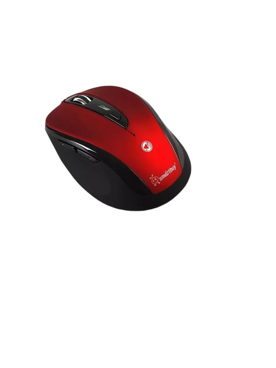 Мышь беспроводная беззвучная Smartbuy 612AG красная, Blue LED SBM-612AG-RK