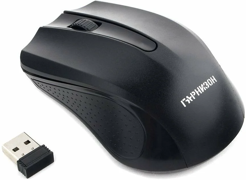 Мышь беспроводная Гарнизон GMW-430 черный, 1200 dpi, радиоканал, USB, кнопки - 3