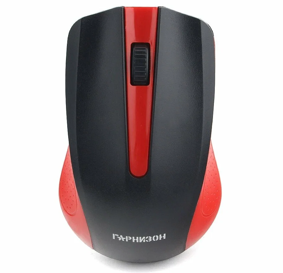 Мышь беспроводная Гарнизон GMW-430R красный, 1200 dpi, радиоканал, USB, кнопки - 3