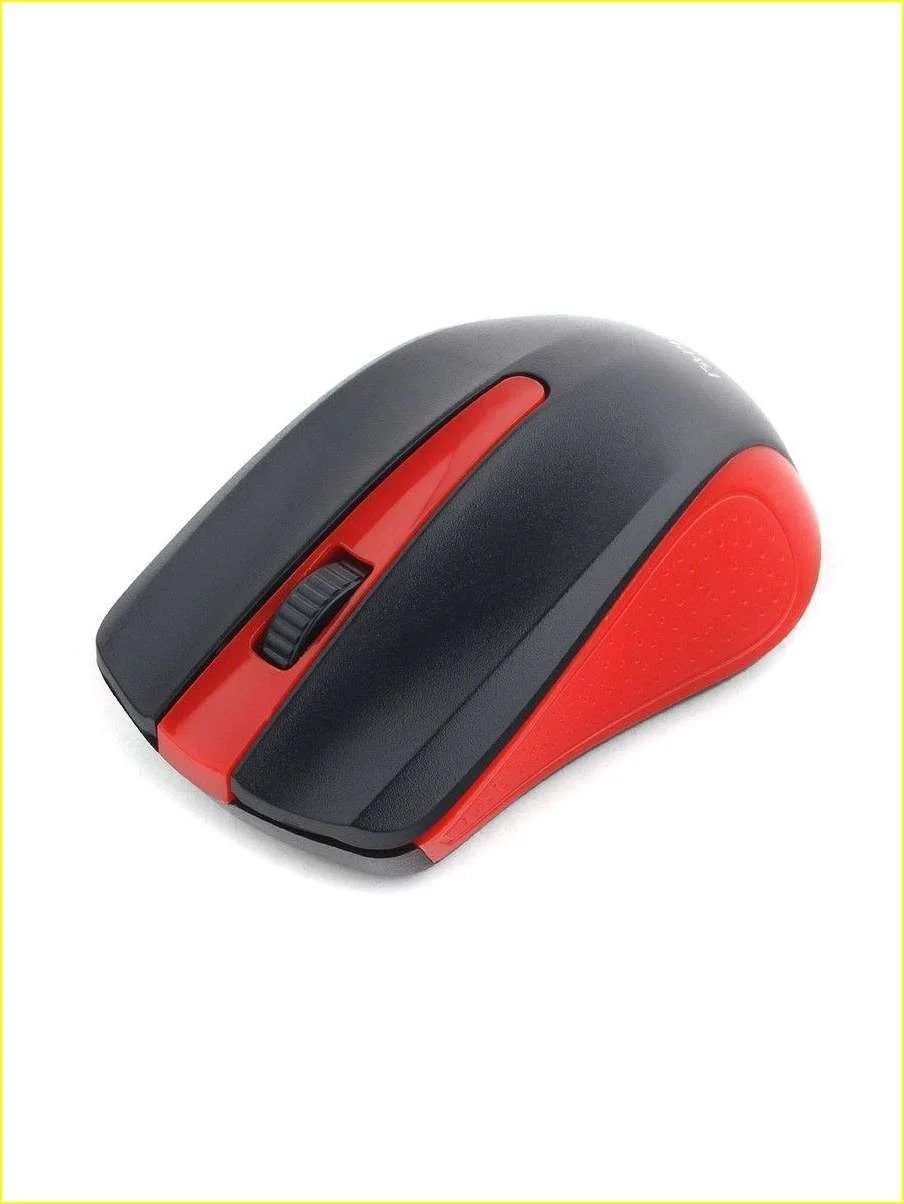 Мышь беспроводная Гарнизон GMW-430R красный, 1200 dpi, радиоканал, USB, кнопки - 3