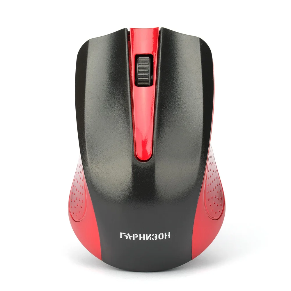 Мышь беспроводная Гарнизон GMW-430R красный, 1200 dpi, радиоканал, USB, кнопки - 3