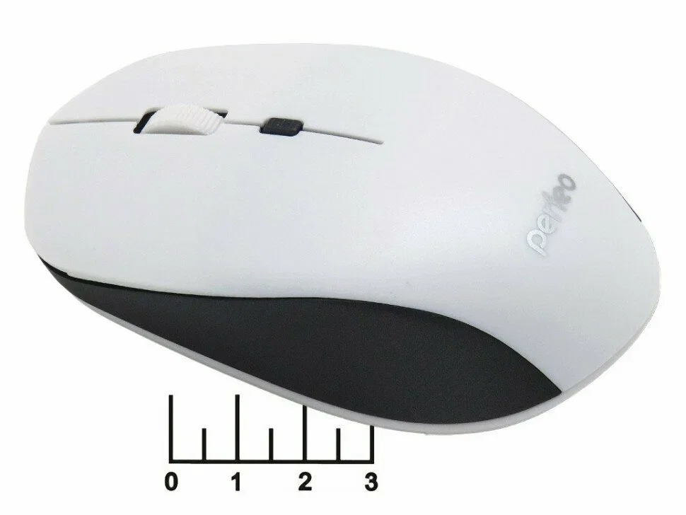 Мышь беспроводная оптическая Perfeo "STRONG", 4 кн, DPI 800-2400, USB, белая PF_A4771