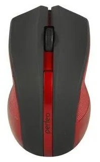 Мышь беспроводная оптическая Perfeo "VERTEX", 3 кн, DPI 1000, USB, черный/красный PF_A4779