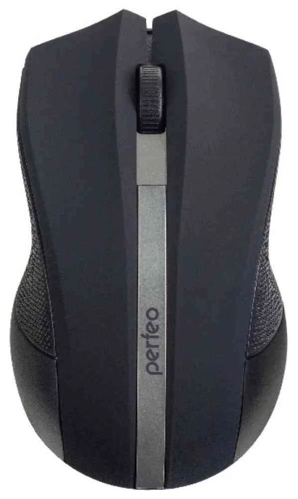 Мышь беспроводная оптическая Perfeo "VERTEX", 3 кн, DPI 1000, USB, черный/красный PF_A4779