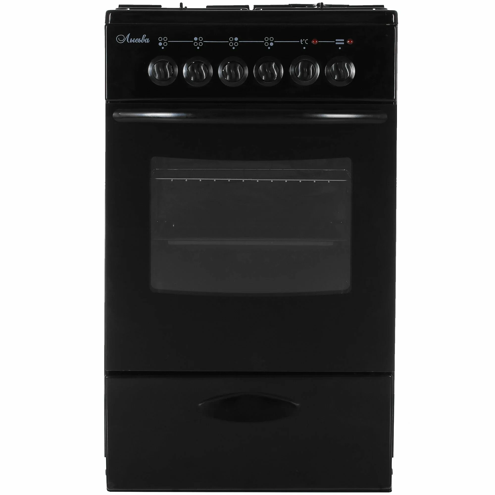 Плита электрическая Лысьва EF4002MK00 черный, конфорок 4, духовка 57 л, 50 см x 84 см x 60 см (без крышки)