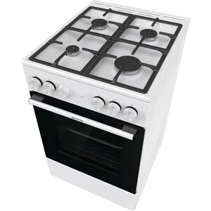 Плита газовая Gorenje GG5A11WF белый, конфорок 4 газовых, духовка 70 л, 50 см x 85 см x 59.4 см