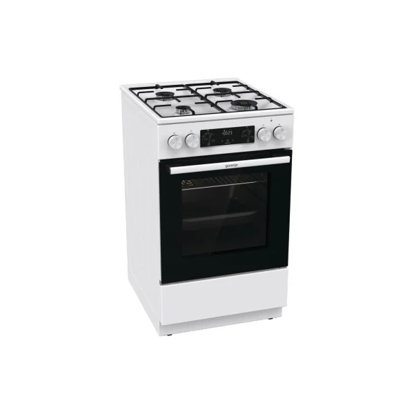 Плита комбинированная Gorenje GK5C60WJ белый, конфорок 4 газовых, духовка 62 л, 50 см x 85 см x 59.4 см