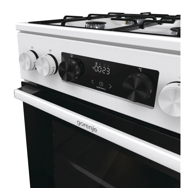 Плита комбинированная Gorenje GK5C60WJ белый, конфорок 4 газовых, духовка 62 л, 50 см x 85 см x 59.4 см