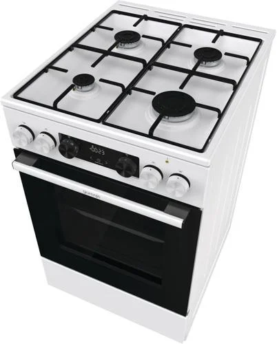 Плита комбинированная Gorenje GK5C60WJ белый, конфорок 4 газовых, духовка 62 л, 50 см x 85 см x 59.4 см