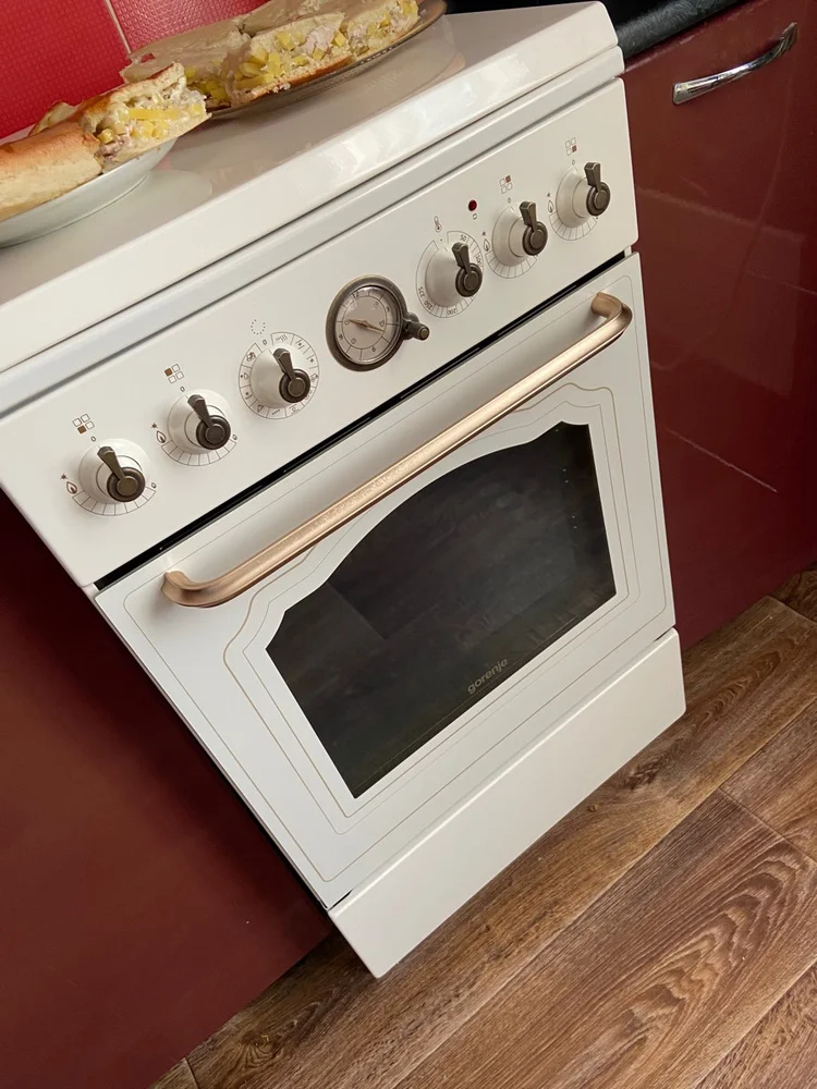 Плита комбинированная Gorenje GKS5B70CLI бежевый, конфорок 4 газовых, духовка 70 л, 50 см x 85 см x 59.4 см