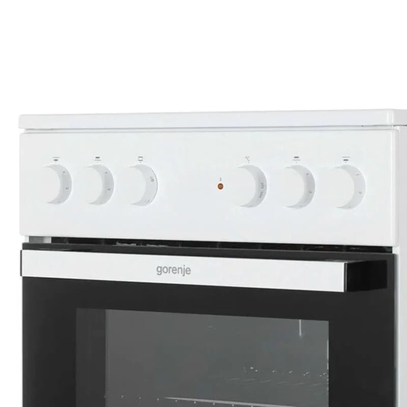 Плита электрическая Gorenje GEC5A12WG-B белый, конфорок 4 электрических, духовка 68 л, 50 см x 85 см x 59.4 см (без крышки)