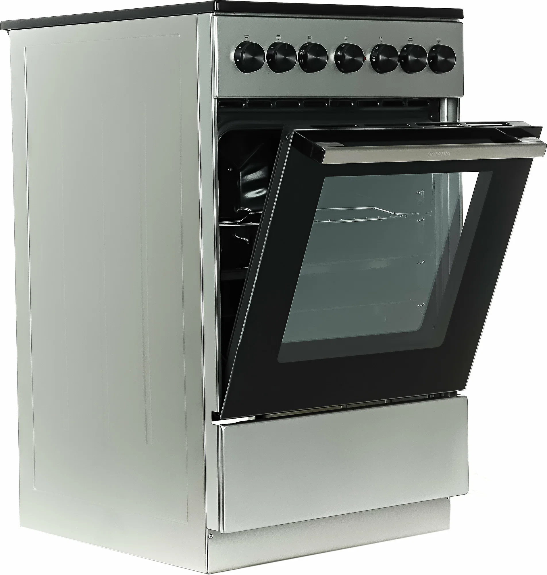Плита электрическая Gorenje GEC5B41SG серый, конфорок 4 шт, духовка 62 л, 50 см x 85 см x 59.4 см