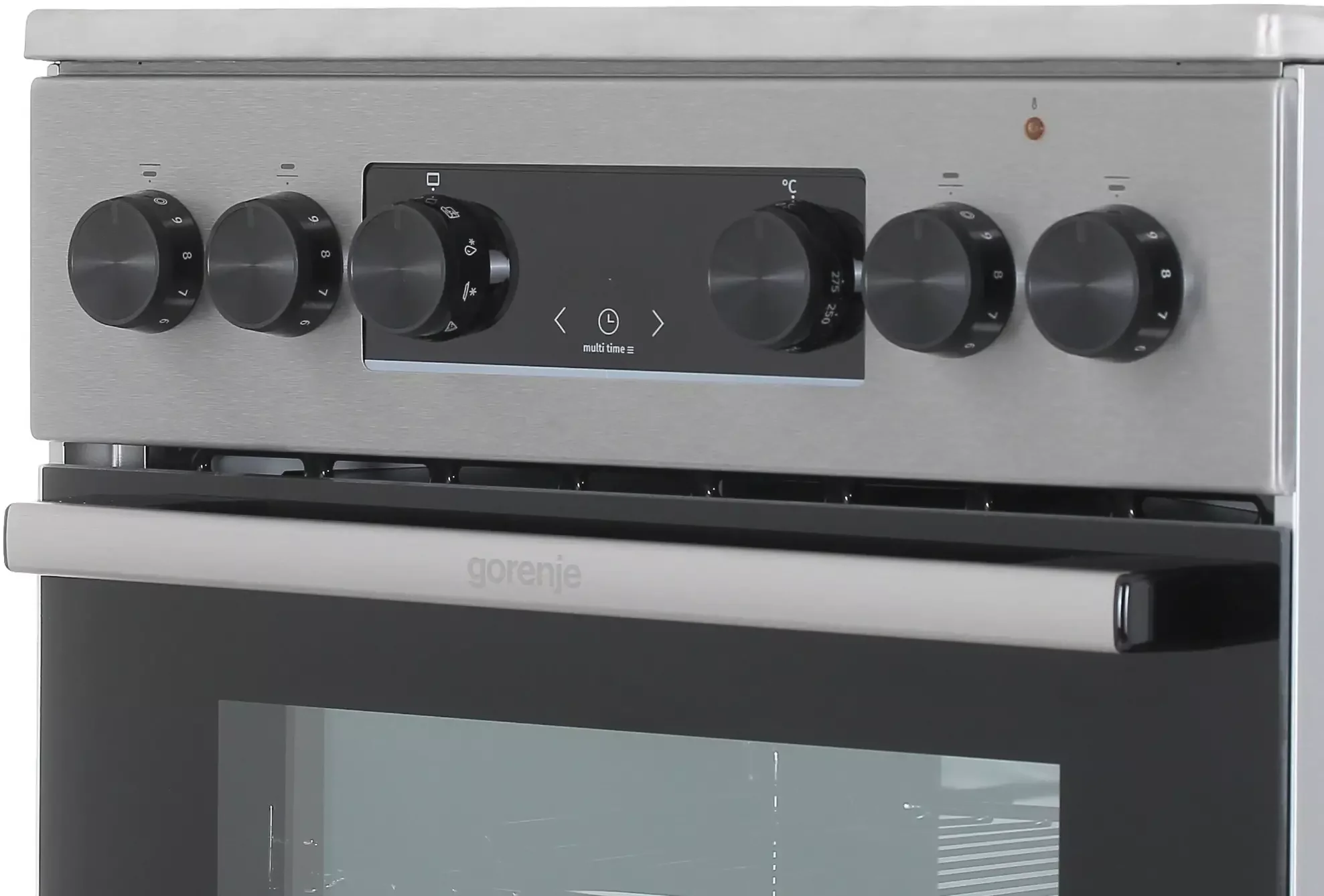 Плита электрическая Gorenje GEC5C40XAOT серебристый, конфорок 4 шт, духовка 70 л, 50 см x 85 см x 59.4 см