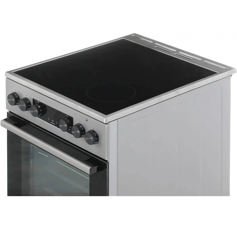Плита электрическая Gorenje GEC5C40XAOT серебристый, конфорок 4 шт, духовка 70 л, 50 см x 85 см x 59.4 см