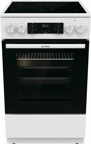 Плита электрическая Gorenje GEC5C42WG белый, конфорок 4 электрических, духовка 70 л, 50 см x 85 см x 59.4 см (без крышки)