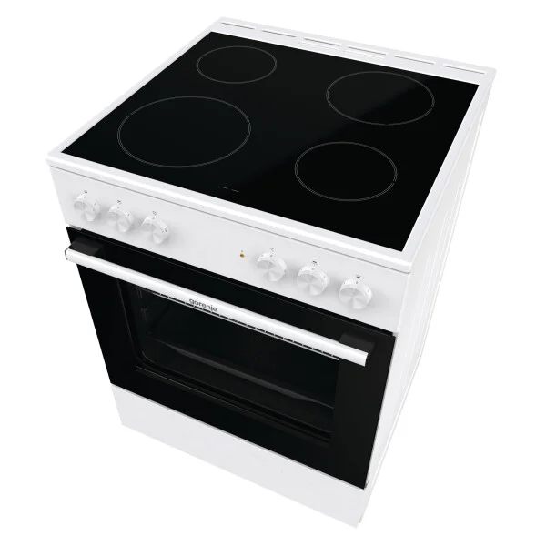 Плита электрическая Gorenje GEC6A11WG белый, конфорок 4 шт, духовка 65 л, 60 см x 85 см x 60 см
