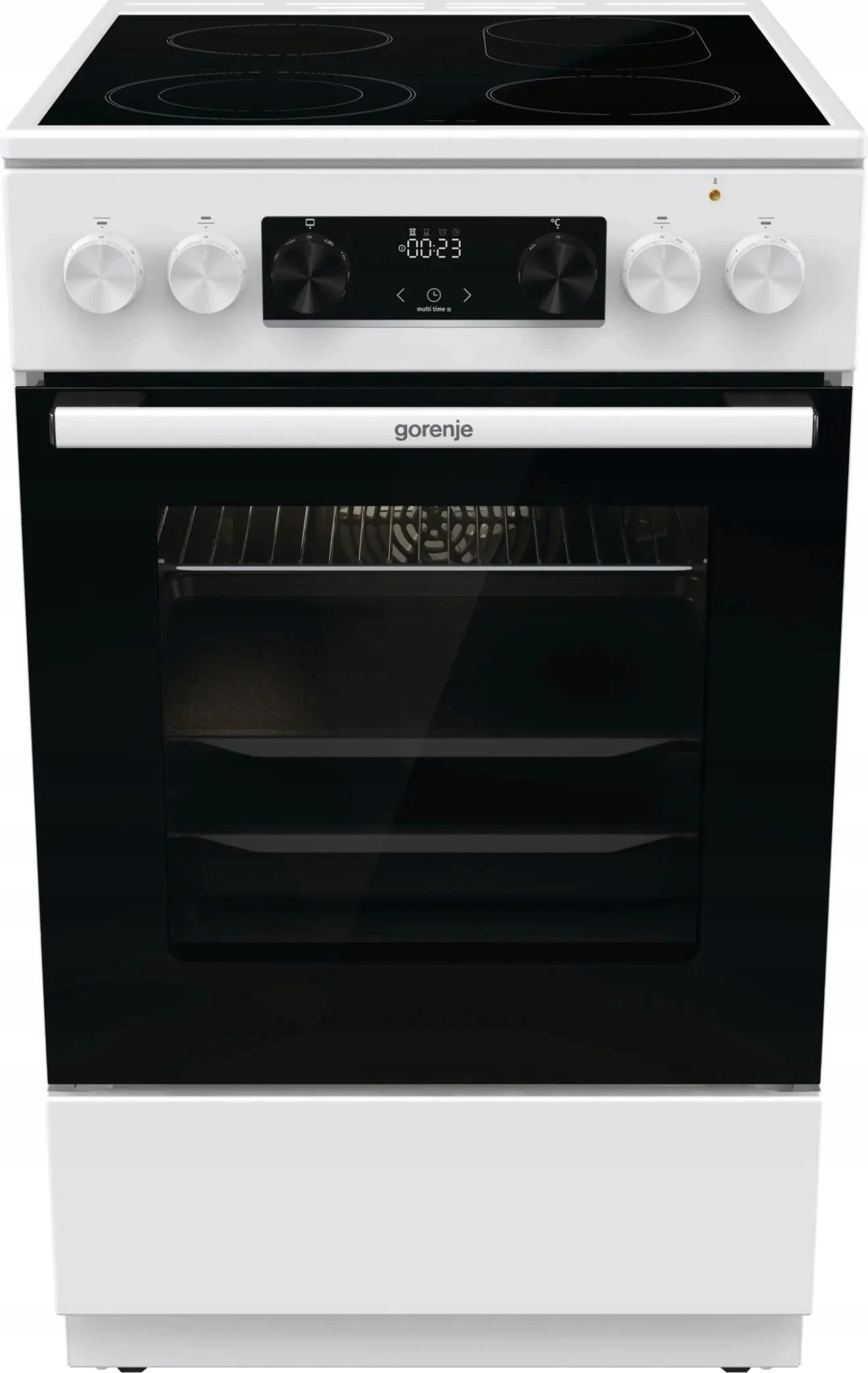 Плита электрическая Gorenje GEC6C40WD белый, конфорок 4 электрических, духовка 71 л, 60 см x 85 см x 60 см