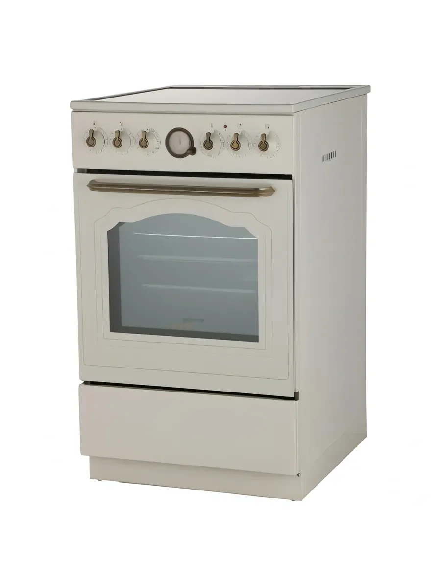 Плита электрическая Gorenje GECS5B70CLI бежевый, конфорок 4 электрических, духовка 70 л, 50 см x 85 см x 59.4 см