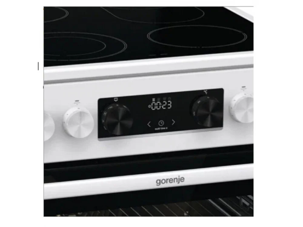 Плита электрическая Gorenje GECS5C70WA белый, конфорок 4 электрических, духовка 70 л, 50 см x 85 см x 59.4 см