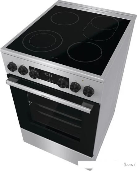 Плита электрическая Gorenje GECS6C70XC серебристый, конфорок 4 электрических, духовка 71 л, 60 см x 85 см x 60 см