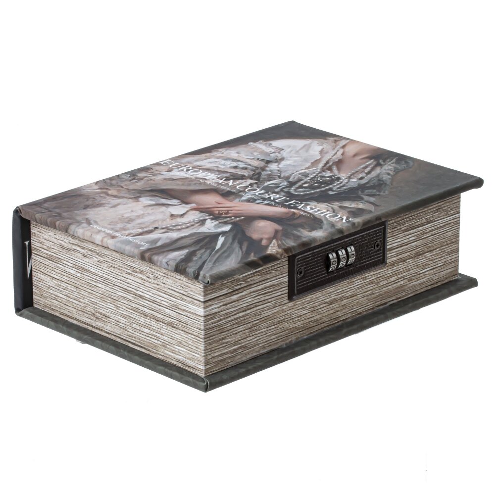 Шкатулка-книга с кодовым замком, L15,5 W6,5 H22 см