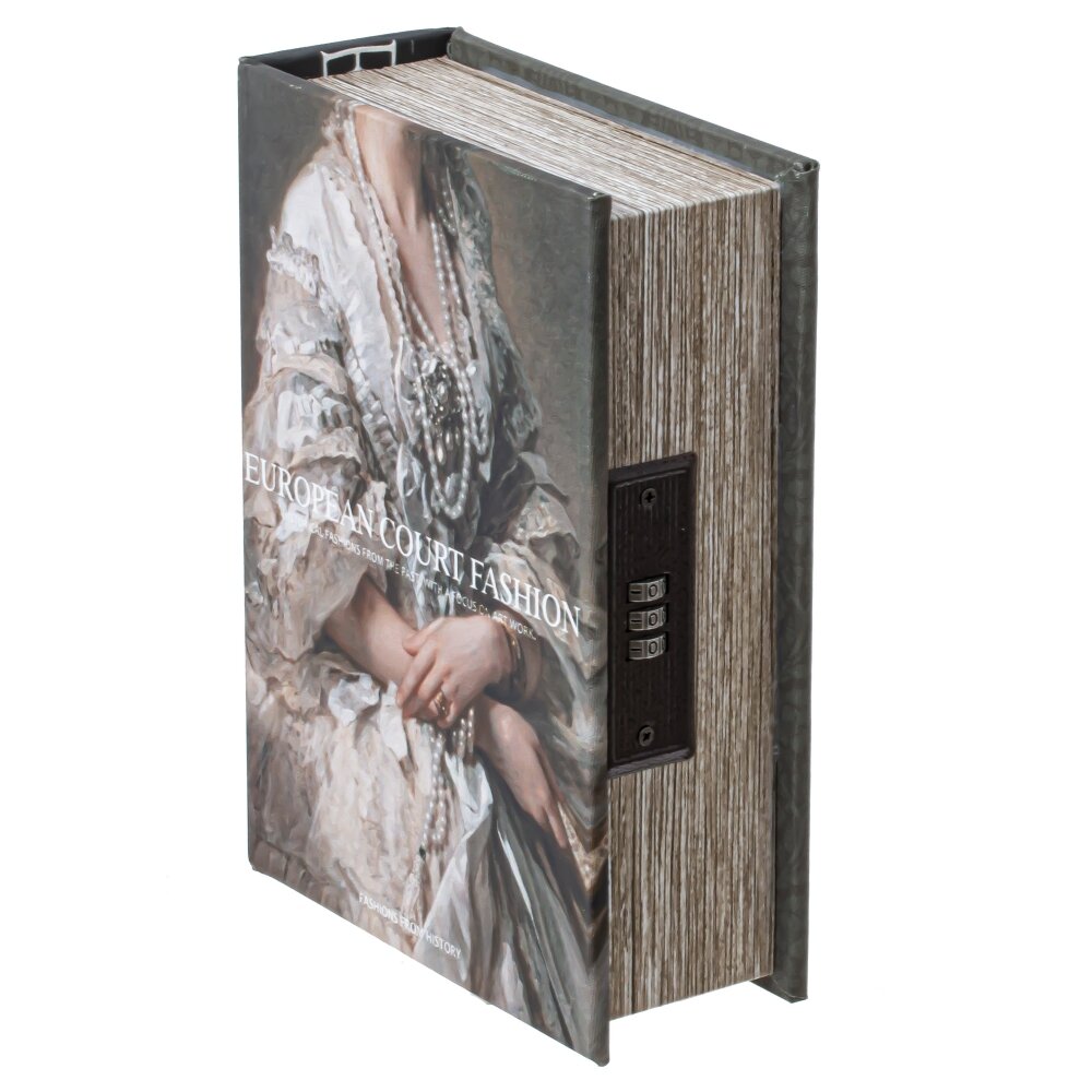 Шкатулка-книга с кодовым замком, L15,5 W6,5 H22 см