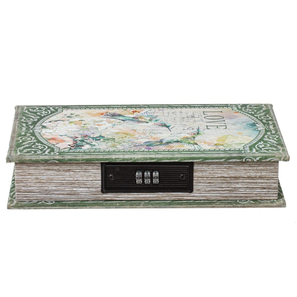 Шкатулка-книга с кодовым замком, L16 W5 H24 см