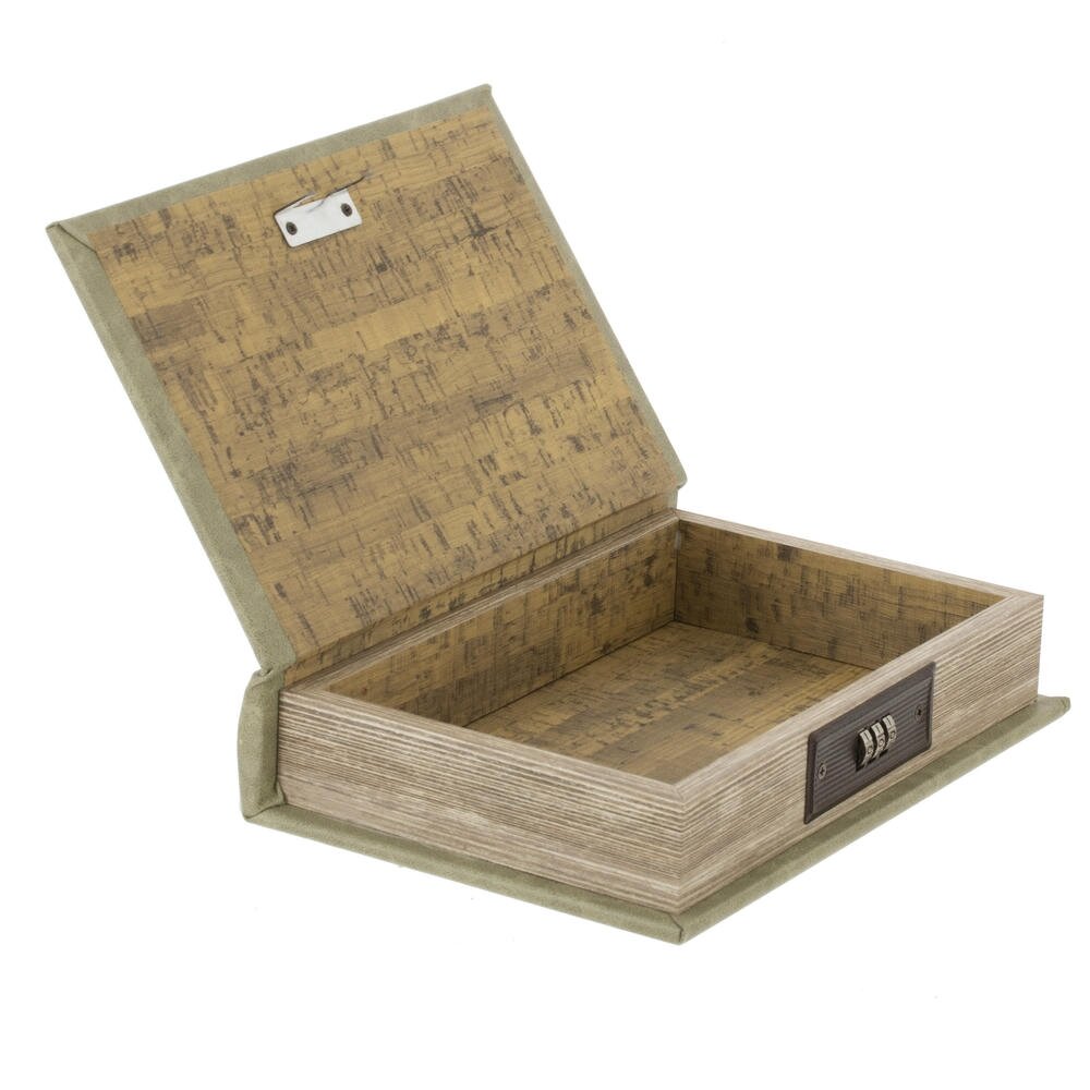 Шкатулка-книга с кодовым замком, L16 W5 H24,5 см