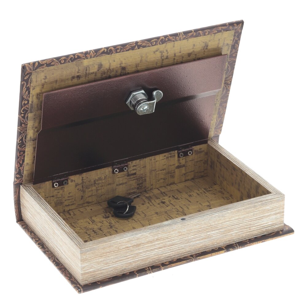 Шкатулка-книга сейф, L15,5 W5 H24 см