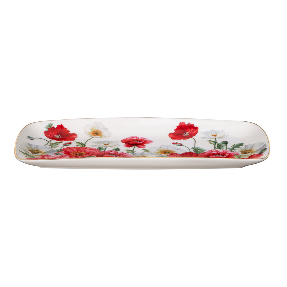 БЛЮДО ПРЯМОУГОЛЬНОЕ LEFARD "МАКИ" 30*13,5*2 СМ (КОР=24ШТ.)