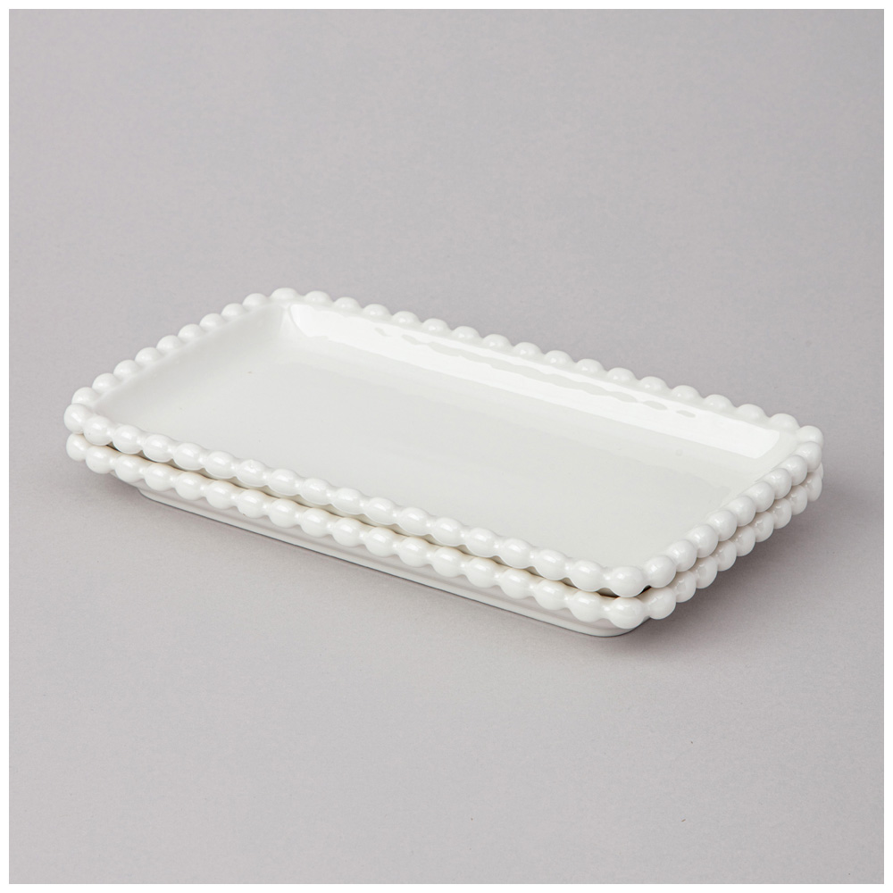 НАБОР БЛЮД LEFARD "PEARL" ПРЯМОУГ. 2 ШТ. 20*12*2 СМ (КОР=18НАБ.)