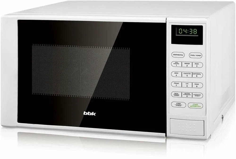 Микроволновая печь BBK 20MWG-735S/W белый, 20 л, 700 Вт, переключатели - сенсор