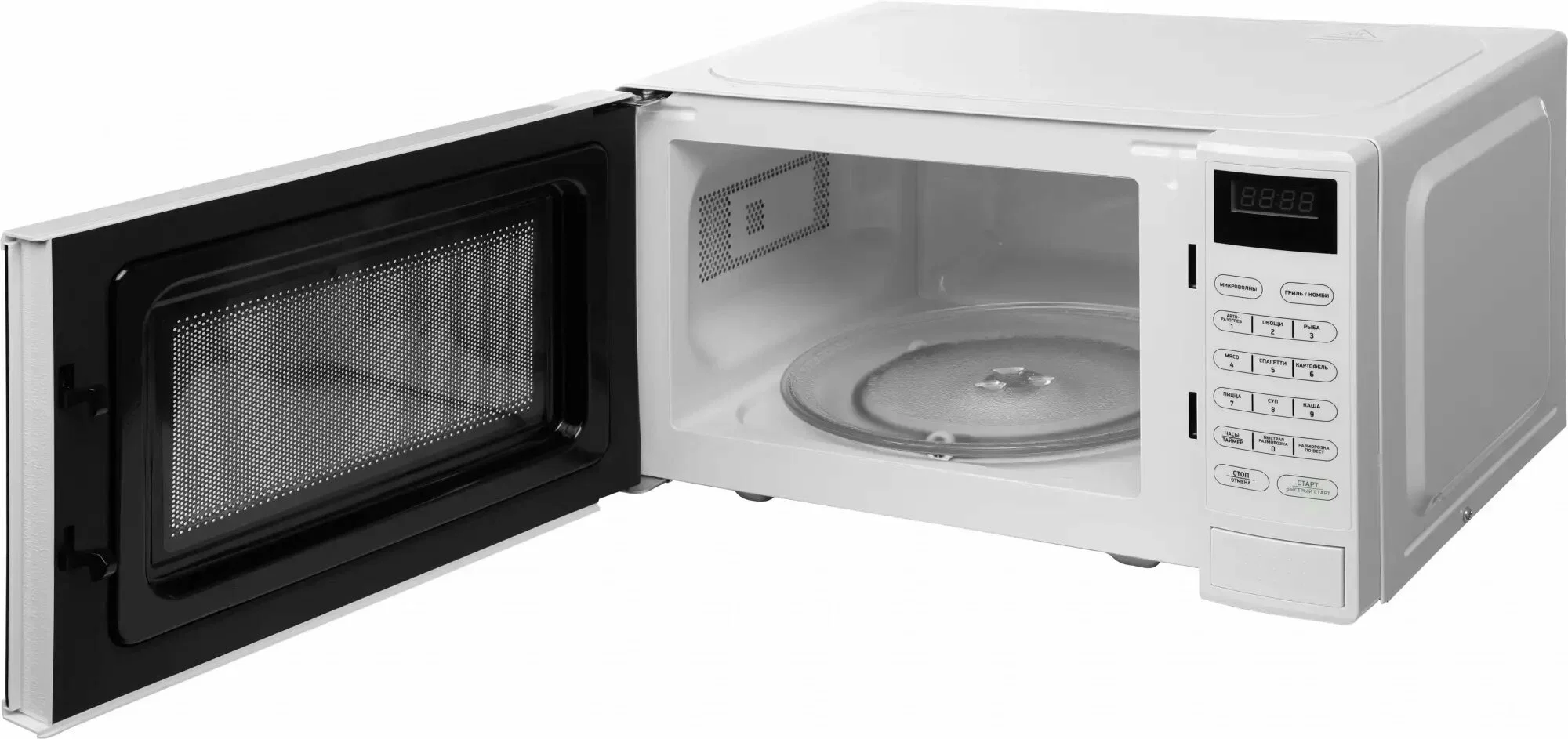Микроволновая печь BBK 20MWG-735S/W белый, 20 л, 700 Вт, переключатели - сенсор