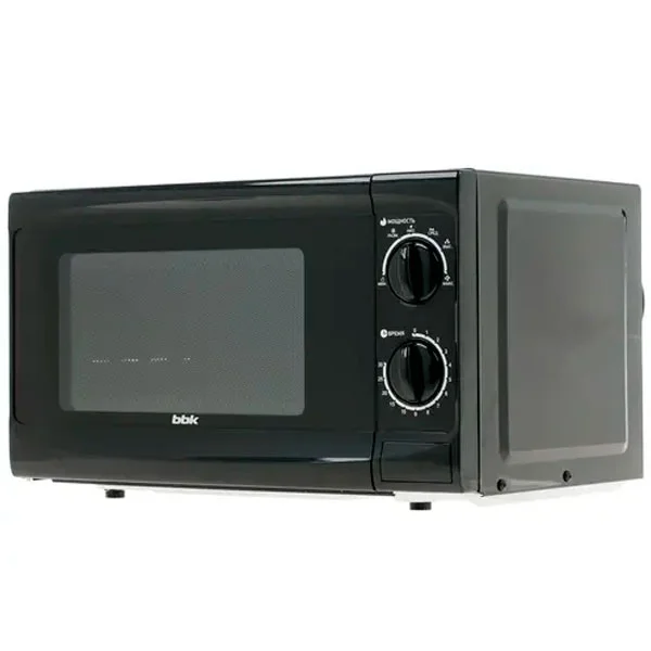 Микроволновая печь BBK 20MWS-706M/B черный, 20 л, 700 Вт, переключатели - поворотный механизм